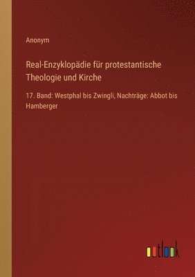 bokomslag Real-Enzyklopadie fur protestantische Theologie und Kirche