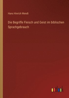 Begriffe Fleisch und Geist im biblischen Sprachgebrauch