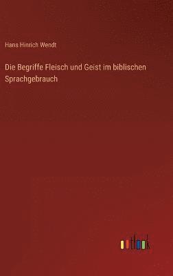 bokomslag Die Begriffe Fleisch und Geist im biblischen Sprachgebrauch