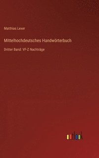 bokomslag Mittelhochdeutsches Handwrterbuch