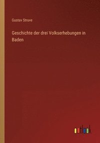 bokomslag Geschichte der drei Volkserhebungen in Baden
