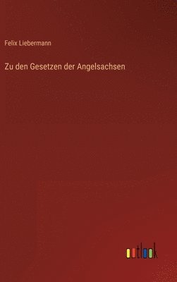 bokomslag Zu den Gesetzen der Angelsachsen