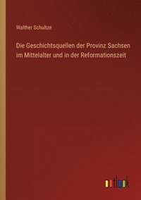 bokomslag Geschichtsquellen der Provinz Sachsen im Mittelalter und in der Reformationszeit