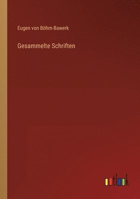 bokomslag Gesammelte Schriften