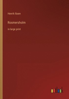 bokomslag Rosmersholm