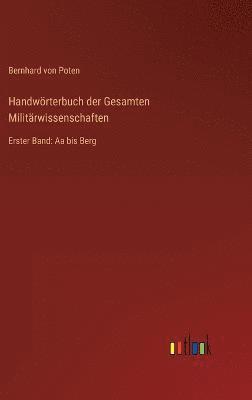 bokomslag Handwrterbuch der Gesamten Militrwissenschaften