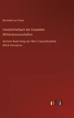 bokomslag Handwrterbuch der Gesamten Militrwissenschaften