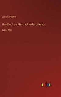 bokomslag Handbuch der Geschichte der Litteratur