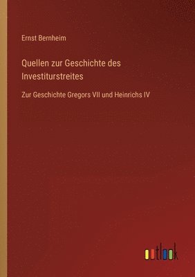 bokomslag Quellen zur Geschichte des Investiturstreites