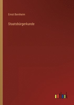 bokomslag Staatsburgerkunde