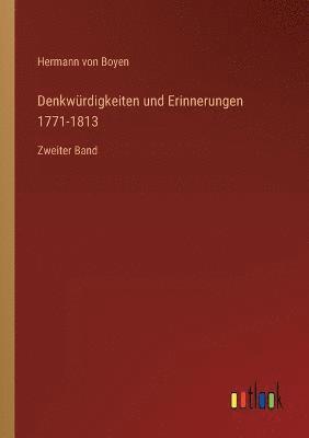 bokomslag Denkwurdigkeiten und Erinnerungen 1771-1813