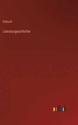 bokomslag Literaturgeschichte