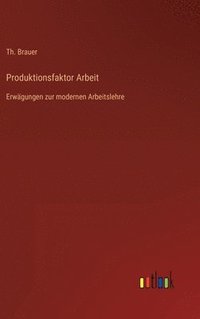 bokomslag Produktionsfaktor Arbeit