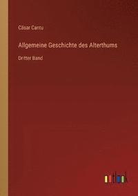 bokomslag Allgemeine Geschichte des Alterthums