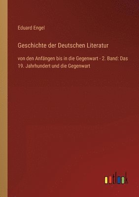 bokomslag Geschichte der Deutschen Literatur