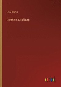 bokomslag Goethe in Strassburg