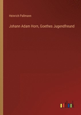 Johann Adam Horn, Goethes Jugendfreund