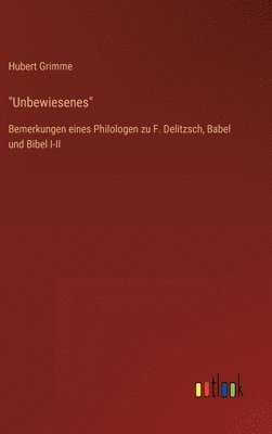 bokomslag "Unbewiesenes"