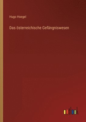 bokomslag österreichische Gefängniswesen