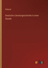 bokomslag Deutsche Literaturgeschichte in einer Stunde