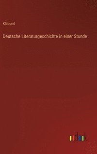 bokomslag Deutsche Literaturgeschichte in einer Stunde