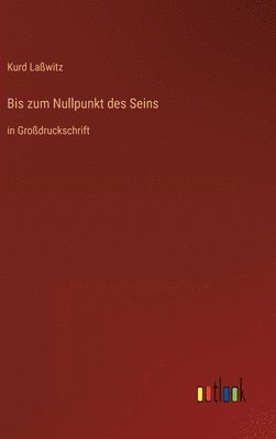 bokomslag Bis zum Nullpunkt des Seins