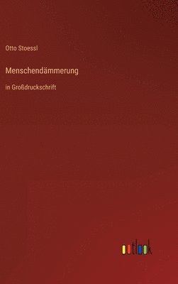 bokomslag Menschendmmerung