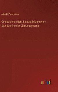 bokomslag Geologisches ber Salpeterbildung vom Standpunkte der Ghrungschemie