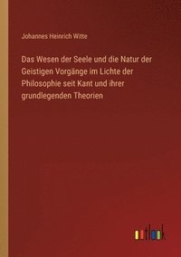bokomslag Das Wesen der Seele und die Natur der Geistigen Vorgange im Lichte der Philosophie seit Kant und ihrer grundlegenden Theorien