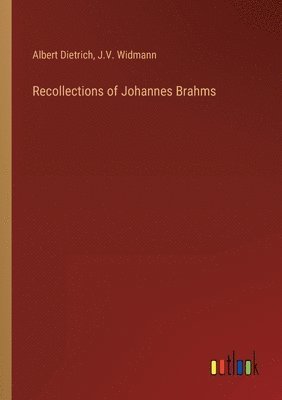 bokomslag Recollections of Johannes Brahms