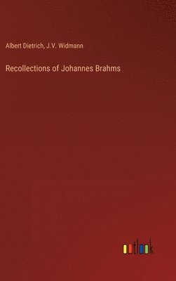 bokomslag Recollections of Johannes Brahms