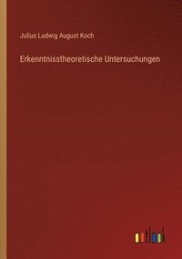 bokomslag Erkenntnisstheoretische Untersuchungen