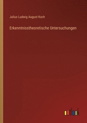 bokomslag Erkenntnisstheoretische Untersuchungen