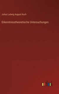 bokomslag Erkenntnisstheoretische Untersuchungen