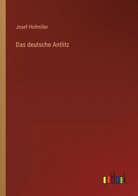 bokomslag Das deutsche Antlitz