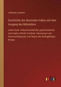 bokomslag Geschichte des deutschen Volkes seit dem Ausgang des Mittelalters