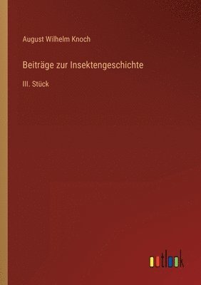 bokomslag Beiträge zur Insektengeschichte