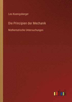 bokomslag Die Principien der Mechanik