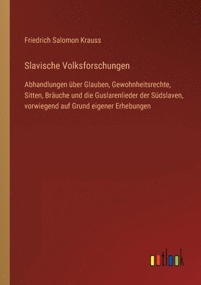 bokomslag Slavische Volksforschungen