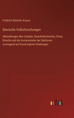 bokomslag Slavische Volksforschungen