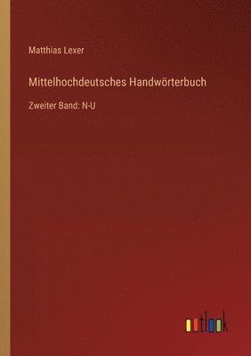 bokomslag Mittelhochdeutsches Handwoerterbuch