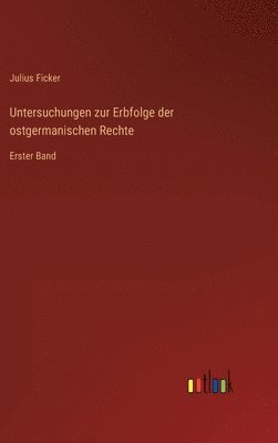 bokomslag Untersuchungen zur Erbfolge der ostgermanischen Rechte