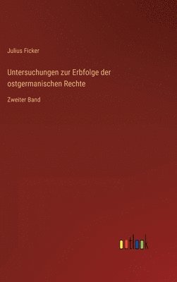 bokomslag Untersuchungen zur Erbfolge der ostgermanischen Rechte