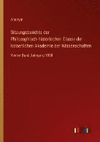 bokomslag Sitzungsberichte der Philosophisch-historischen Classe der kaiserlichen Akademie der Wissenschaften: Vierter Band Jahrgang 1850