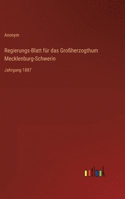 bokomslag Regierungs-Blatt fr das Groherzogthum Mecklenburg-Schwerin