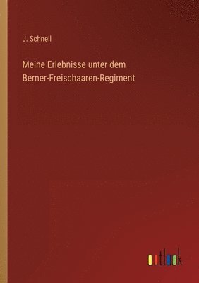 bokomslag Meine Erlebnisse unter dem Berner-Freischaaren-Regiment