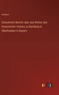 bokomslag Dreizehnter Bericht ber das Wirken des historischen Vereins zu Bamberg in Oberfranken in Bayern