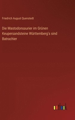 bokomslag Die Mastodonsaurier im Grnen Keupersandsteine Wrttemberg's sind Batrachier