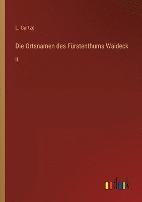 Ortsnamen des Fürstenthums Waldeck