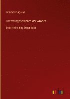 bokomslag Literaturgeschichte der Araber